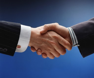 handshake as a sign of trust