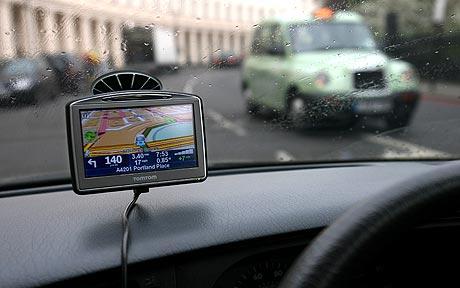 In car sat nav gadget