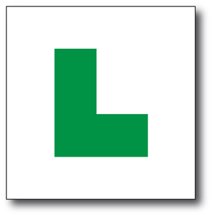 Green L plate