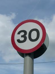 30mph road sign