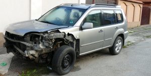 Car with crash damage